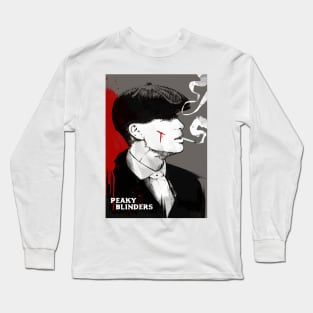 Tommy Shelby art portrait Long Sleeve T-Shirt